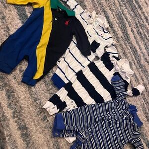 Polo Ralph Lauren long sleeve Baby Rompers Set size 3months